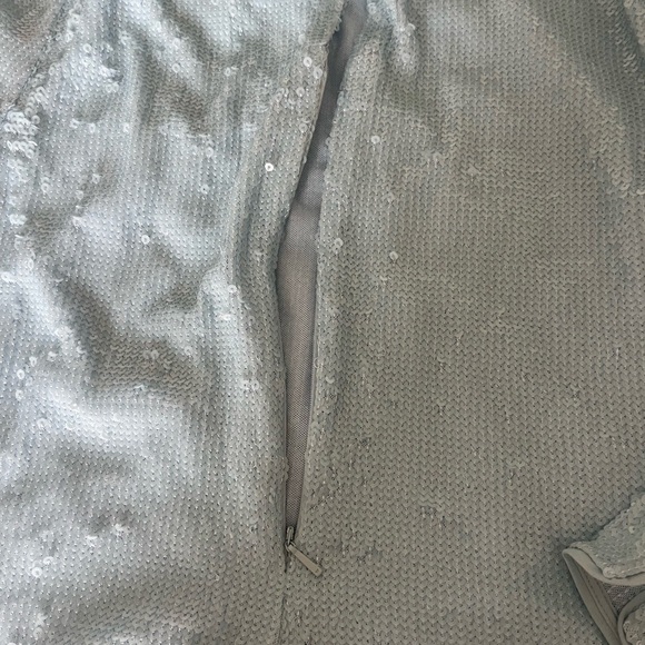 Whistles Light Blue Sequin Women's Top - Picture 13 of 14